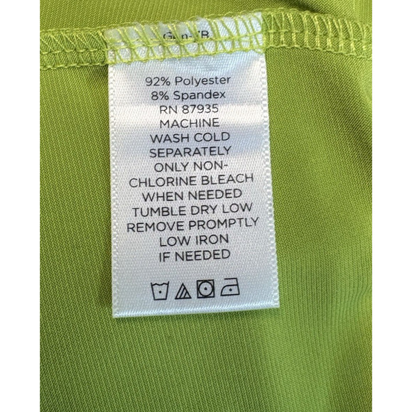 Susan Graver Lime Green Blouse - Picture 8 of 9